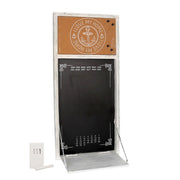 Lavagna-Kalender mit Regal und Kreide CM30x65x3.5-20