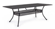 Outdoor -Tisch Ivrea rechteckig Anthrazit 107 x 213 cm