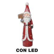 Santa Claus Red LED Harz CM19X14H55.5