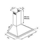 60 cm Eolo Piramid Motor 60 schwarz Samet Effez