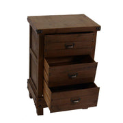 Basis -Mobilfunk mit 3 Walnussschubladen 50x35xh. 76 cm