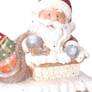 LED -Kaminkamer Weihnachtsfestgrau CM31.5x23H56