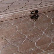 Holzkiste 1-2 rechteckig braunes CM39,4x24,1H24,8