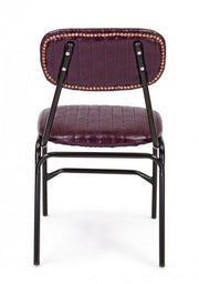 Debbie Bordeaux Vintage Chair in Eco -Leather