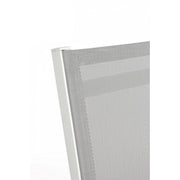 Outdoor -Stuhl in Aluminium White Grey Elin 47x57x H88 cm