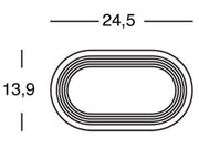9W LED 4000k Oval Cion White Orion White
