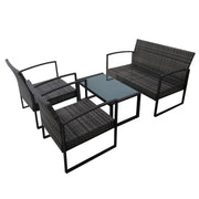 Oregon Wohnzimmer in Polyrattan aus Stücken