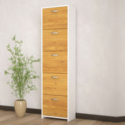 Scarpiera 851980 5 Ribalta -Türen Doppelte Tiefe Eiche