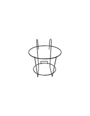 Schwarzer Balkonplaner 22 cm