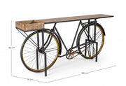 Tischkonsolul Design Fahrrad Retro Holzmetall
