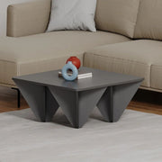 Diamant -Design -Tischquadrat aus der Anthracite Lounge