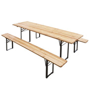 Brauerei -Set aus 80x200 cm -Tabelle. und 2 Bänke Verdelook