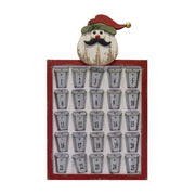 Adventskalender aus Holz und Metall Santa Claus M50.5x83x3