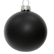 Opaca Black Christmas Ball Ø10