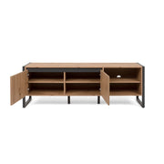 Basis -TV -Eichen -Anthrazit 160 x 55 x 40 h cm