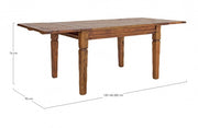 Rustikaler Stil ausziehbarer Holztabelle 120/160/200x90 cm