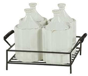 Jar 4pz. C-Piedistallo We-5261 cm. 19,5 x 17 H 14.5