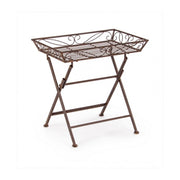 Rustikaler rechteckiger Metalltisch Malanie Brown