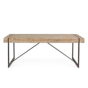 Garrett Urban Industrial Table mit Holzoberteil