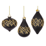 Black-Gold-Glasverzierglas
