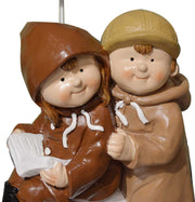 Kinder unter Regenschirm H33 Ball YM-0936 cm. 21 x 19 H 33