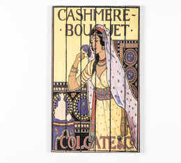 Druck auf Holz mit mehrfarbigen Leinwand 60x100 cm