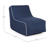 Chaise Longue Rihanna aufblasbar blau