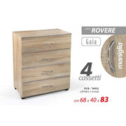 Brustkiste 4 Eichenschubladen 68 x 40 x 83 H Camero Studio