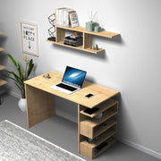Mikro Rovere Desk 120x56x74h CM. Mit Mensola Effez