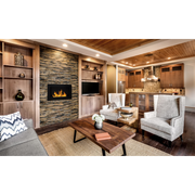 Bioethanol -Kamin oder gebaute schwarze Pisa l 65 x P 12 x H 40