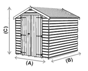 Darwin 6x4 C/Fin.Front Garden House. Keter Brown