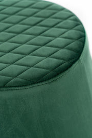 Pouf Velvet Metal Green 46,5 x 46,5 x H 33 cm cm