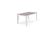 Extendable Table Anthracit-White 90 cm x 156-116 cm H. 76 cm