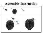Renna -Metallkugel mit rotem LED CM25X30H40