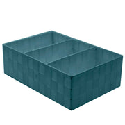 Wassergrüne Polyesterschublade 3 Rechteckige Fächer CM31X21H10