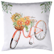 Stoffkissen mit weißem Fahrrad CM43X43