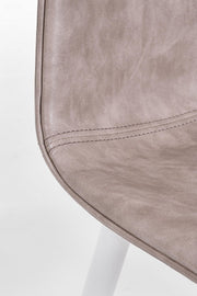 Vintage Chair Eco -Leder Beige Kyra