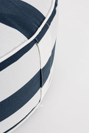 Pouf Blanc-blau aufblasbare Streifen