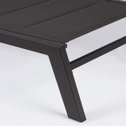 Hochaluminiumbett mit Anthrazit -Hilde -CM -Hilde -Rädern cm