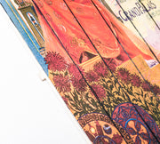 Druck auf Holz mit mehrfarbigen Leinwand 60x100 cm