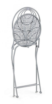 Marlene -Klappstuhl in grau gestrichenem Stahl