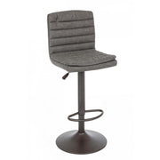 Dunkelgrauer Barhocker im Vintage Eco -Leder