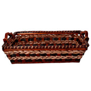 Cesto Wicker Creme Rechteckige Walnusscreme CM53X38H13
