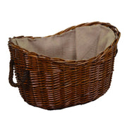 CESTA VIMINI LINE JUTE mit ovalem braunen Seilgriff CM59X43H28-36