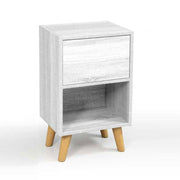 Weißes Schlafzimmer Nachttisch Zwei hohe Zimmer 40 cm 40 x 30 x 65 h