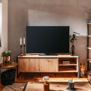 Basis -TV -Eichen -Anthrazit 160 x 55 x 40 h CM (Denver54) Effez