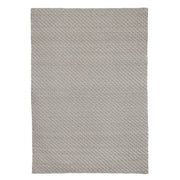 Grauer Außenteppich in 230x350 Hand -gearbeitetes Synthetikfaserfaser