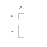 Spalte 35x35x80h cm mit internem Sperrholz