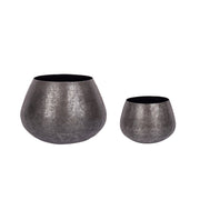 Set 2 Schwarzvase -Aluminium -Vase -Industriestil