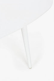 Aluminium Oval White Tabelle 120x75 cm